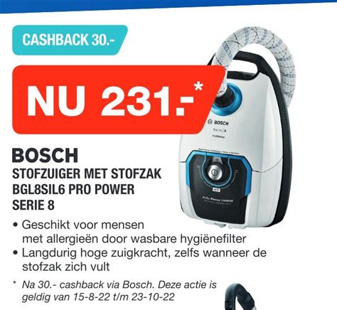 Bosch Stofzuiger Met Stofzak Bgl Sil Pro Power Serie Aanbieding Bij