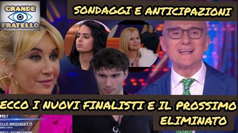 Grande Fratello Sondaggi E Anticipazioni Per Stasera Ecco Il Prossimo