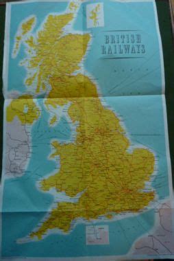 Priory Antiques | British Railways Rail Map of the United Kingdom – 1963