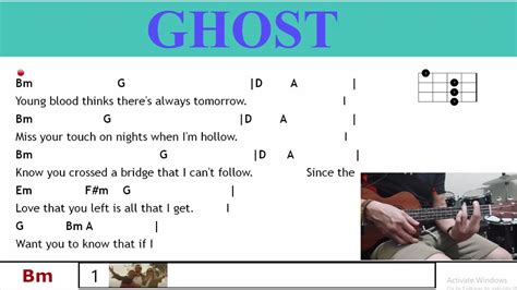 Ghost Justin Bieber Ukulele Chords And Lyrics Teacherbob Youtube