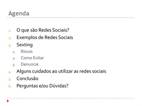 Os Perigos Das Redes Sociais Sexting Ppt