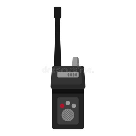 Police Walkie Talkie Icon Cartoon Vector Security Equipment Stock