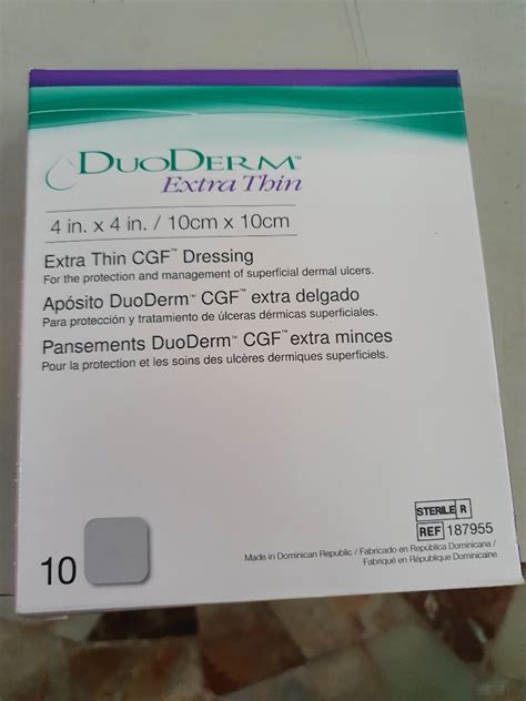 Duderm Extra Thin Cgf Dressing Health Nutrition Medical Supplies