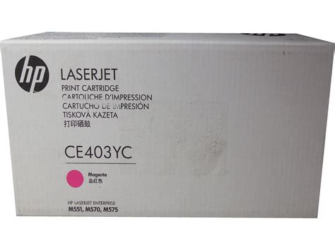 HP CE403YC CE403A 507A Magenta Toner Cartridge Genuine OEM Original