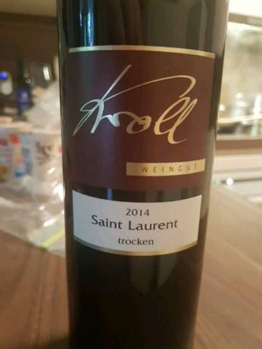 Weingut Kroll Saint Laurent Trocken Vivino US