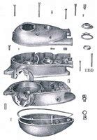 3 Gang Motor Gehäuse IFA MZ RT 125 DDR Motorrad de Ersatzteile