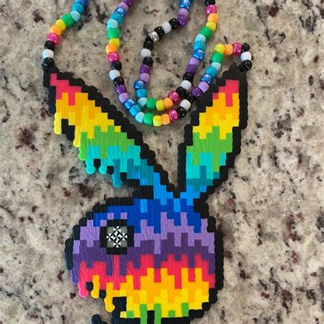 Alice In Wonderland Drink Me Perler Necklace Etsy