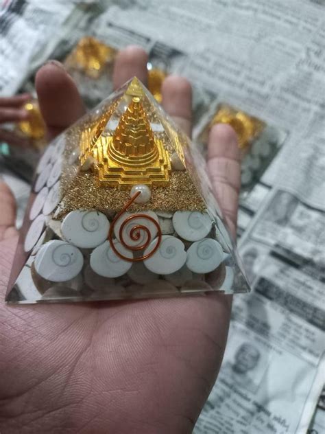 Gomti Chakra Shri Yantra Orgone Pyramid