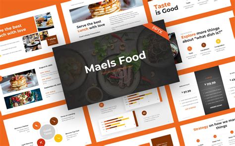 Maels Food Culinaire Modèle Powerpoint Templatemonster