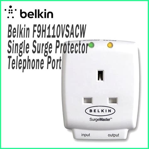 Belkin Surge Protector Master Cube Single Socket With Telephone Line