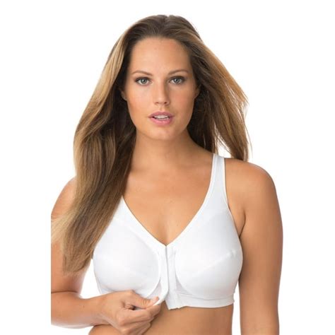 Glamorise Plus Size Magic Lift Front Hook Wireless Posture Bra By Glamorise