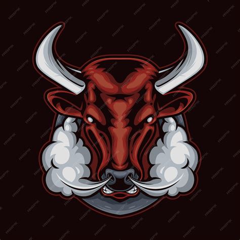 Premium Vector Angry Bull Head Vector Illustration