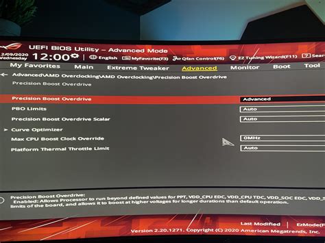 ASUS Motherboard ROG STRIX B550 F PBO Options In 3 Different Menus R Amd