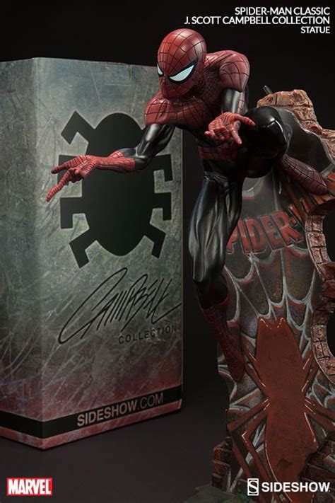 Marvel Spider Man Classic Polystone Statue By Sideshow Colle Affiliate