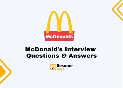 Mastering The Mcdonalds Interview Top 53 Questions And Dress Code