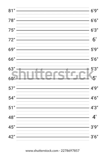 Mugshot Background Police Lineup Wall Mug Shot Stock Vector Royalty