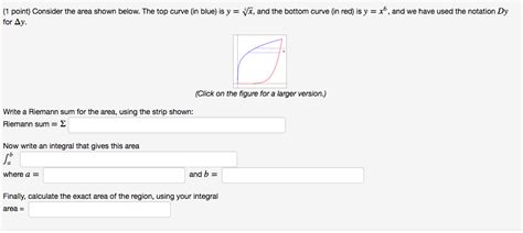 Solved 1 Point Consider The Area Shown Below The Top Chegg