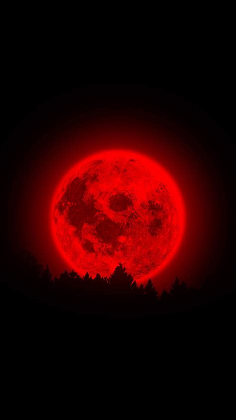 RED Moon iPhone Wallpaper - iPhone Wallpapers