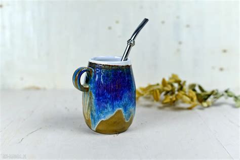 Du E Ceramiczne Naczynie Kubek Do Yerba Mate Matero Handmade Opal