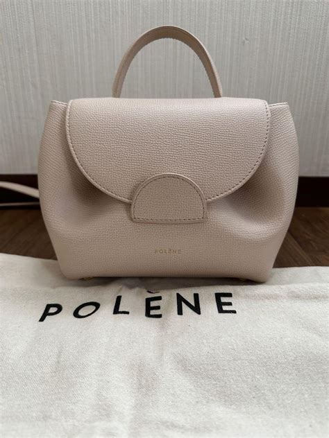 Polene Numero Un Nano Nude Textured Luxury Bags Wallets On Carousell