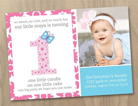 First Birthday Invitation Wordings Letter Words Unleashed