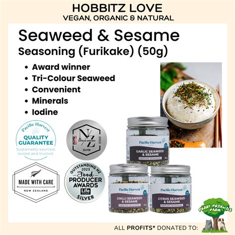 Seaweed And Sesame Seasoning Seasoning Seaweed Furikake Pacific Harvest Hobbitz Love Chili Garlic