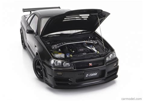 Autoart 77463 Escala 1 18 Nissan Skyline Gt R R34 Z Tune 2002 Pearl Black