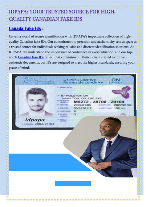 Ppt Idpapa Your Trusted Source For High Quality Canadian Fake Ids