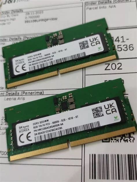 SK Hynix DDR5 SODIMM 8GB 16GB 5600mhz Laptop Memory Computers Tech