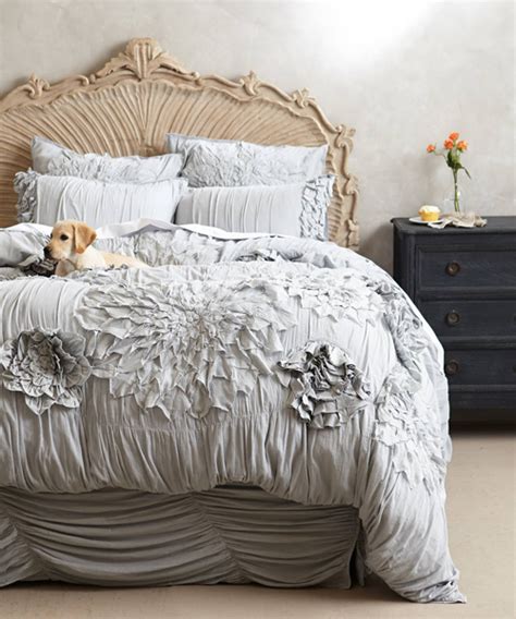 Anthropologie Bedding Ruffled Duvet Cover