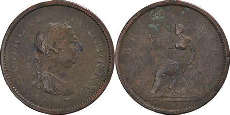 Großbritannien Penny 1807 Münze George III S Kupfer KM 663 MA Shops