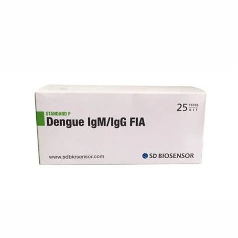 Manual Sd Biosensor Standard F Dengue Igm Igg Fia Test Kit At Best