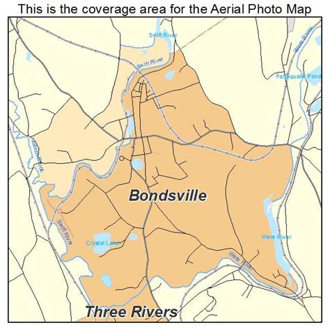 Aerial Photography Map Of Bondsville Ma Massachusetts