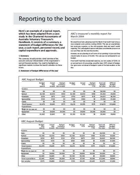 Monthly Board Report Template (1) - TEMPLATES EXAMPLE | TEMPLATES EXAMPLE Meeting Agenda ...