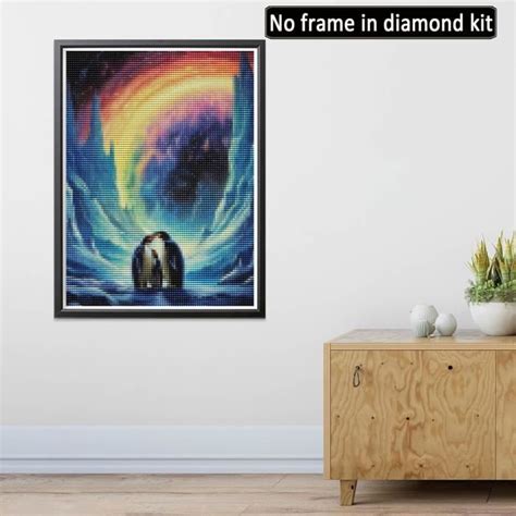 D Diamond Painting Pingouin Diy Broderie Diamant Painting Aurore