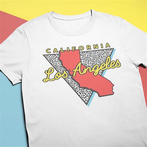 Los Angeles California Unisex T Shirt Apparel Souvenirs Men And Etsy