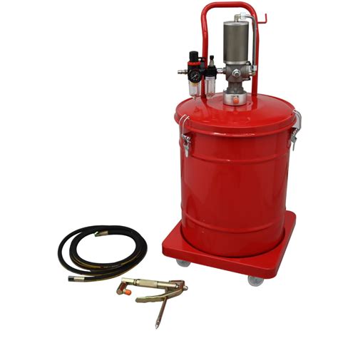 INTSUPERMAI Pneumatic Grease Injector Pump Air Operated Grease Bucket