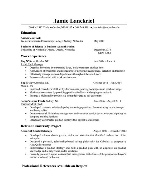 Jamie Cabelas Resume