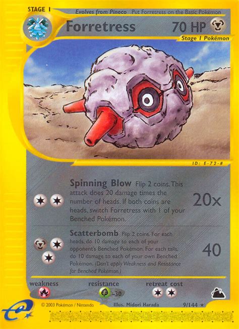 Pokémon e Card Series Skyridge Card 009 Forretress Standard Arcade