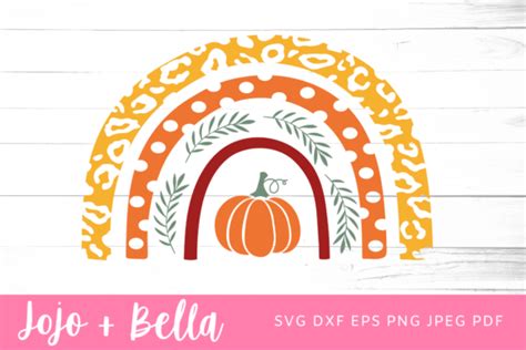 Fall Rainbow Svg Thanks Giving Rainbow Graphic By Jojo And Bella · Creative Fabrica