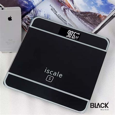 Iscale Digital Lcd Electronic Tempered Glass Bathroom Weighing Scale