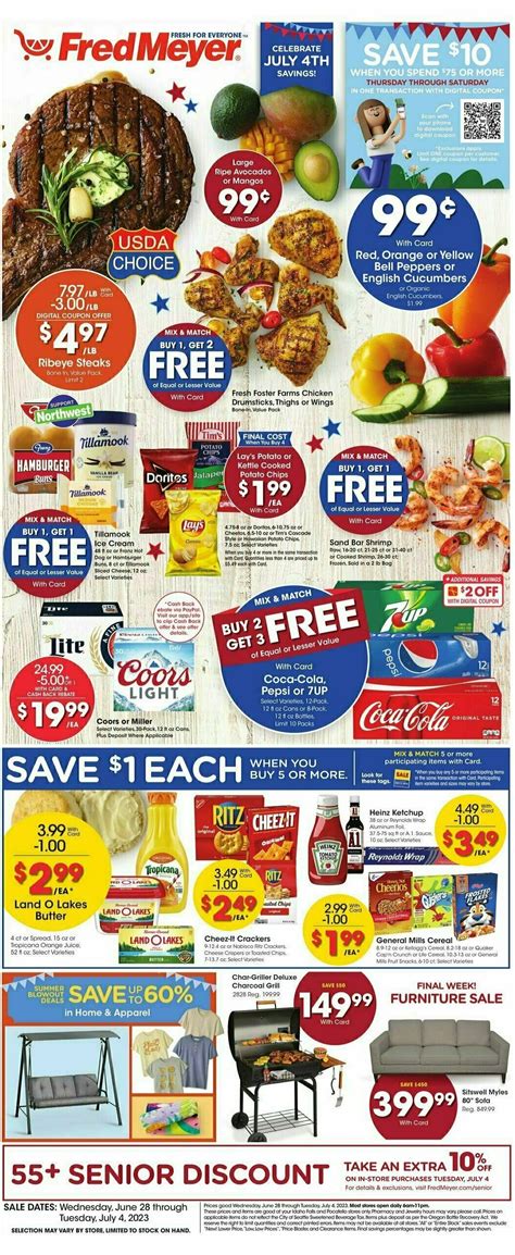 Fred Meyer Weekly Ad Specials From June 28