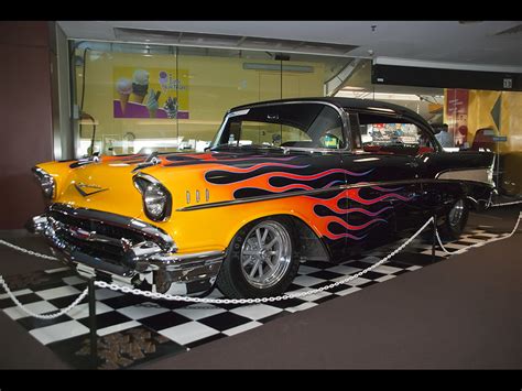 Custom 57 Chevy Bel Air Flames Hot Sex Picture