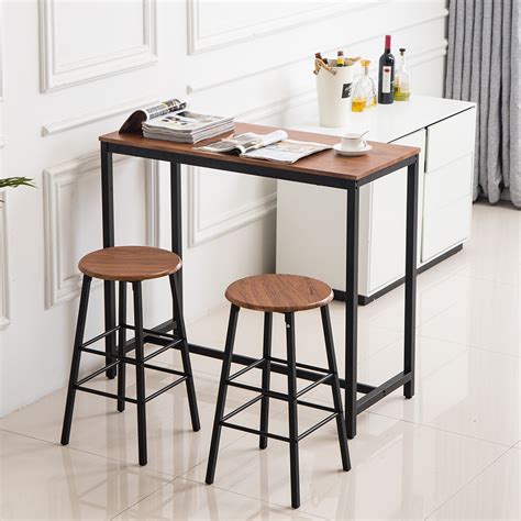 Vanelc Piece Casual Dining Table Sets Simple Bar Table With Stools