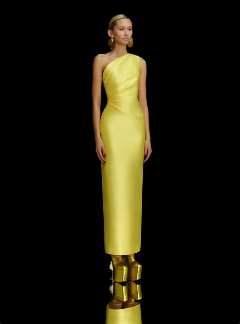 The Kira Maxi Dress In Lemon Solace London