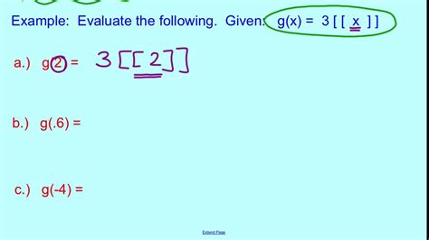 Evaluating A Step Function Youtube