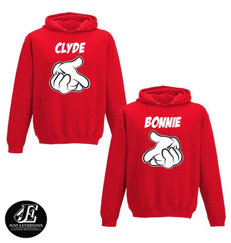 Bonnie Clyde Hoodies Couples Hoodie Matching Couple Outfit Couple Sweaters Matching Sweaters