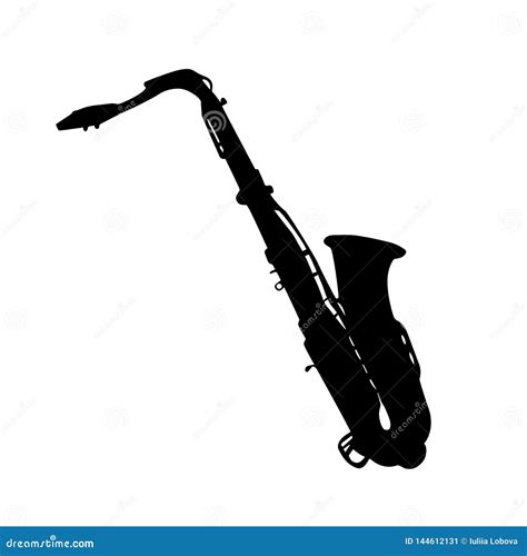 Saxophone Silhouette Cartoon Vector | CartoonDealer.com #147532195