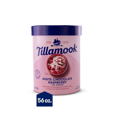 Tillamook White Chocolate Raspberry Ice Cream Oz Qt Walmart