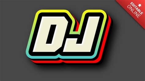 Dj Amazing Text Effect Generator